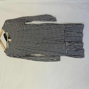JCrew Black Gingham Dress